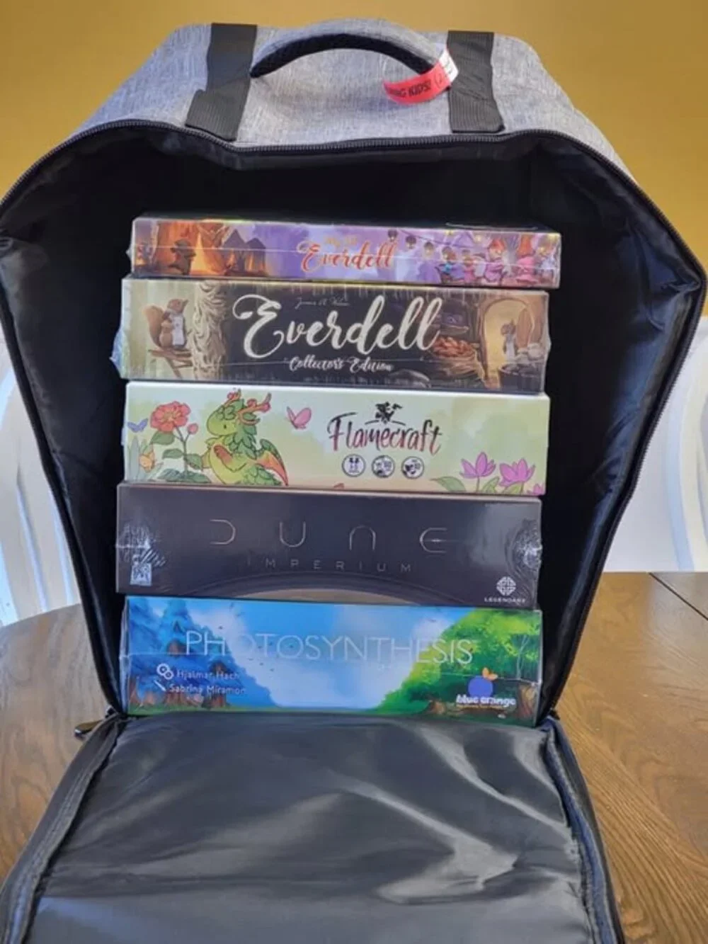 Pax Unplugged +1 Bag of Giving Tabletop Tycoon Board Game Carrying Backpack
